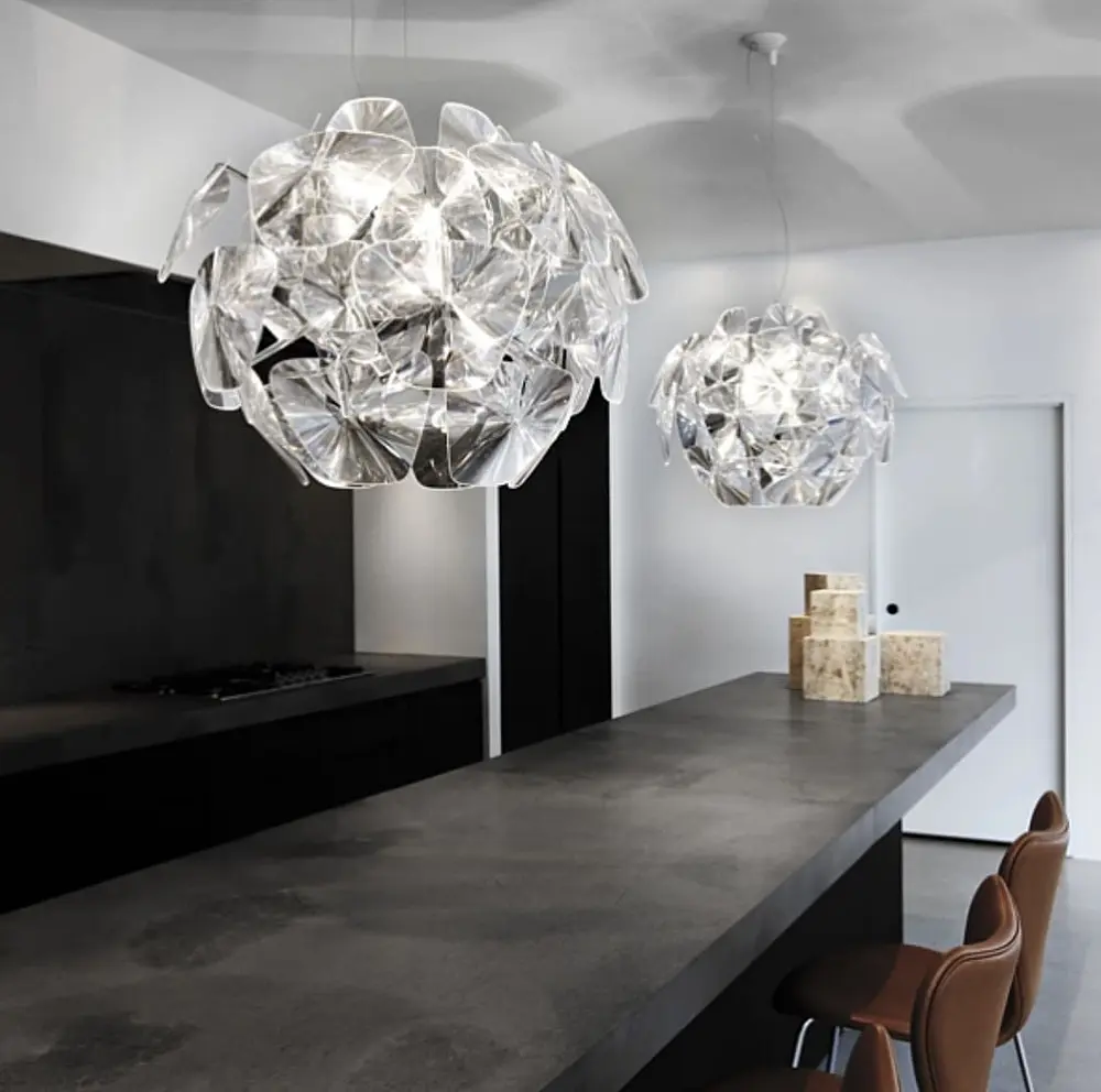 Декоративный светильник с полупрозрачными пластинами Ø 60 см | Line F | Арт. DE8C-560 - фото 3