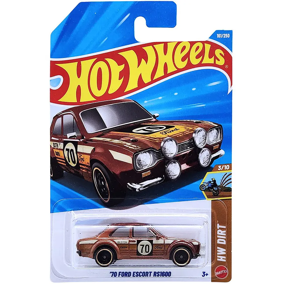 Базова машинка Hot Wheels HW Dirt '70 Ford Escort RS1600 коричнева (5785) JJK08