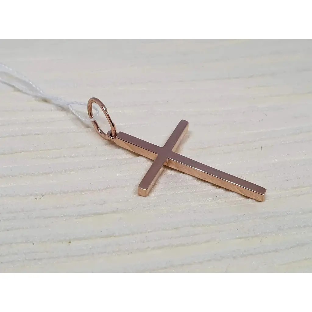 Золотий хрестик Харківська ювелірна фабрика з емаллю. 11589-ЕРУБ - фото 3