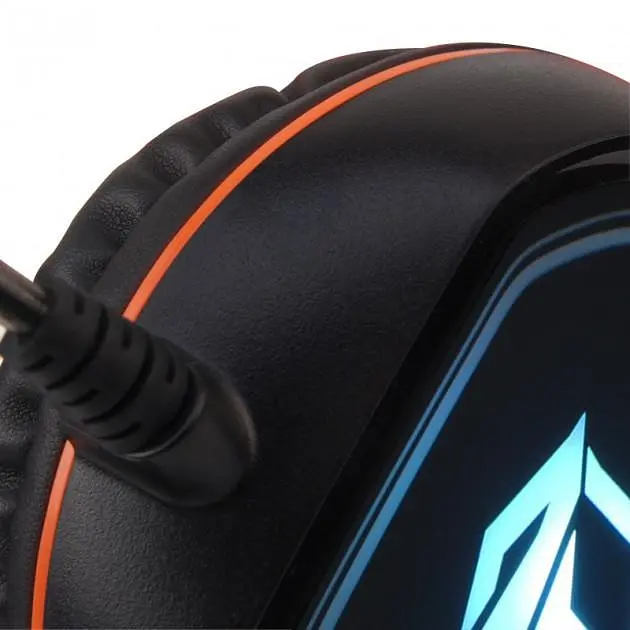 Дротова гарнітура Meetion Gaming Backlit MT-HP020, USB, 2х3.5mm, 1.8m, black - фото 5