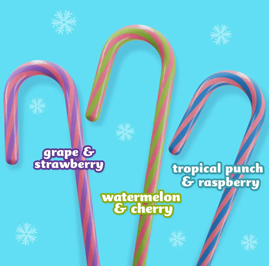 Льодяники-тростини Nerds Holiday Candy Canes 12шт 150г - фото 5