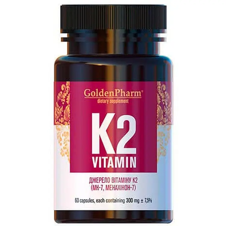 Вітамін К2 Golden Pharm 60 капсул