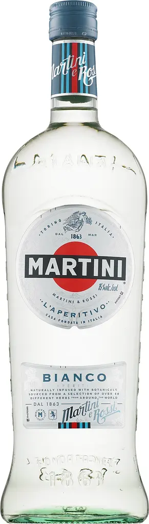Упаковка вермуту Martini Bianco 15% 6 л (0.5 л х 12 шт.) - фото 2