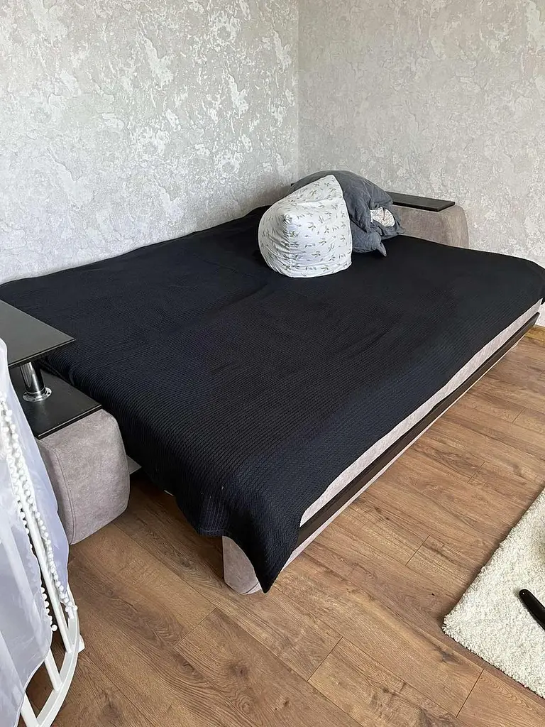 Покривало Zeintex Косичка бавовняне чорне
