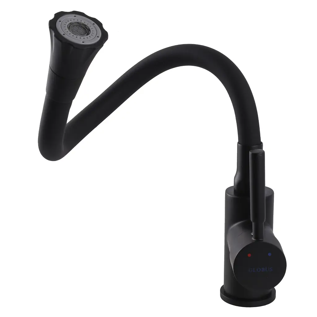 Змішувач для кухні Globus Lux Lazer GLLR-0203SA-BB-B01 Чорний матовий - фото 7
