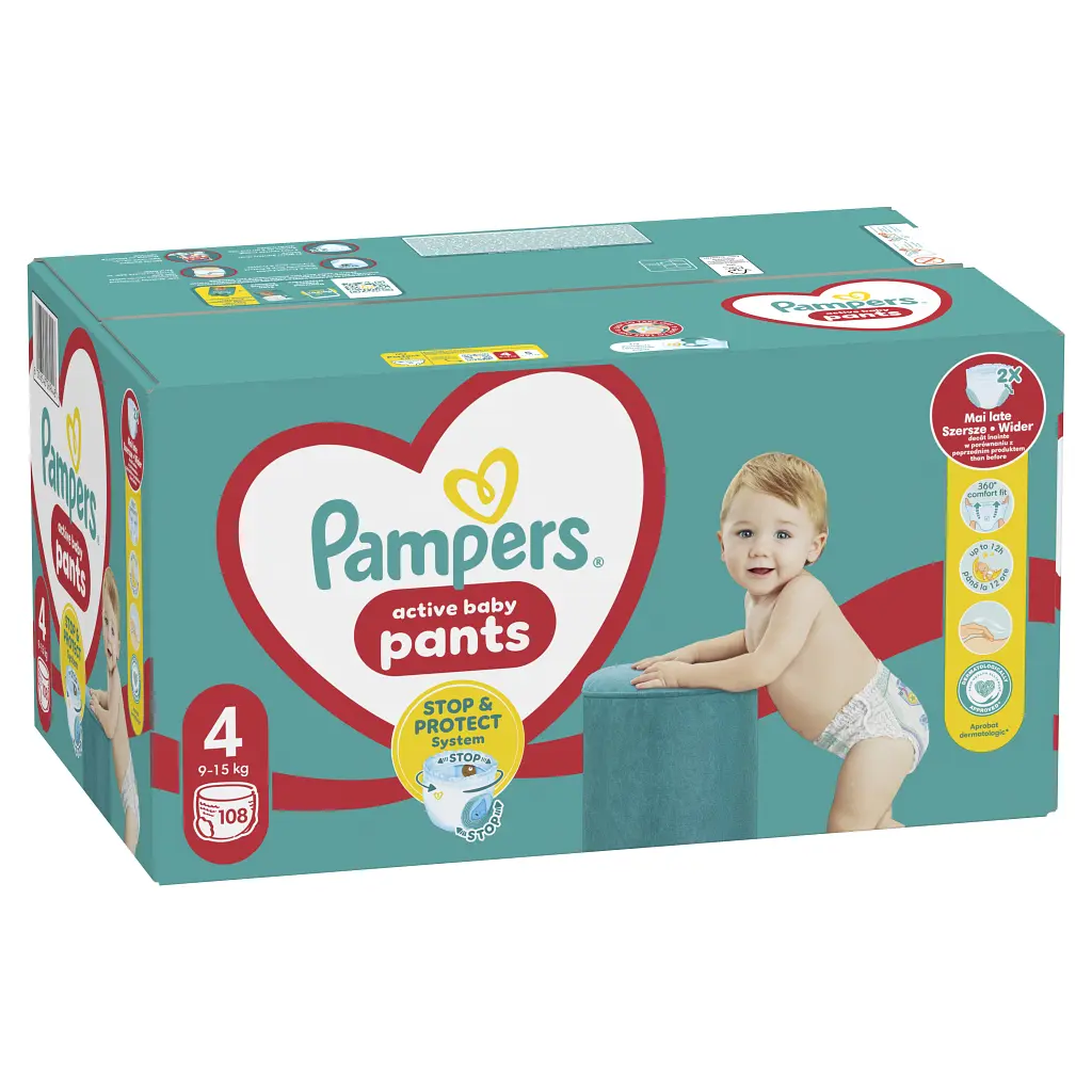 Підгузки Pampers трусики Maxi Pants Розмір 4 (9-15 кг) 108 шт (8006540069448) - фото 2