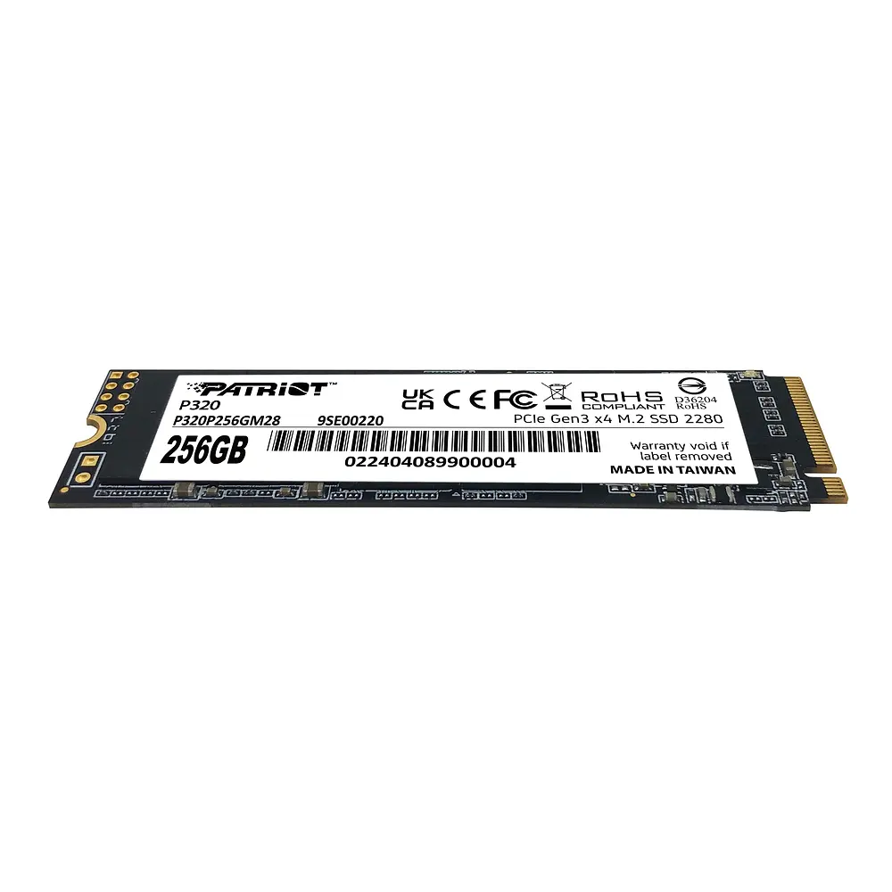 Накопичувач SSD M.2 Patriot P320 256GB NVMe 2280 Gen3.0 x4 3D TLC (P320P256GM28) - фото 3