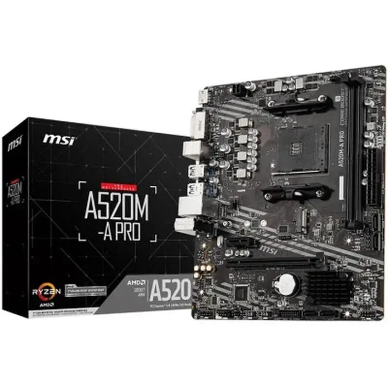 Материнська плата MSI A520M-A PRO - фото 2