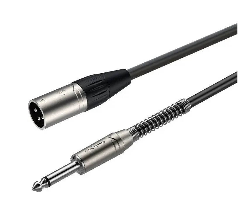 Микрофонный аудио кабель Jack 6.3 mono — XLR Male Roxtone SMX-J250-L10 10м