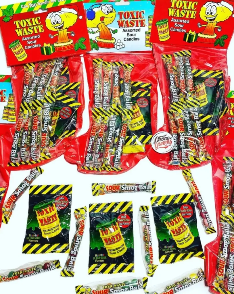Різдвяний набір кислих цукерок Toxic Waste Christmas Stocking 104г - фото 2