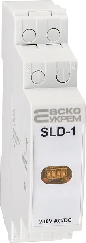 Сигнальний індикатор модульний SLD‑1 АСКО‑УКРЕМ (A0140030033) жовтий - фото 3