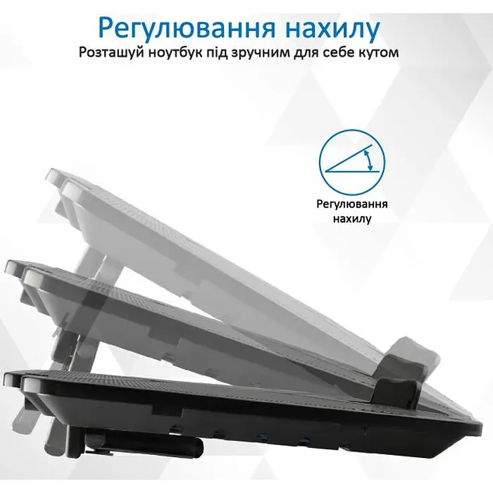 Подставка для охлаждения ноутбука Promate AirBase-1 Black (airbase-1.black) - фото 4