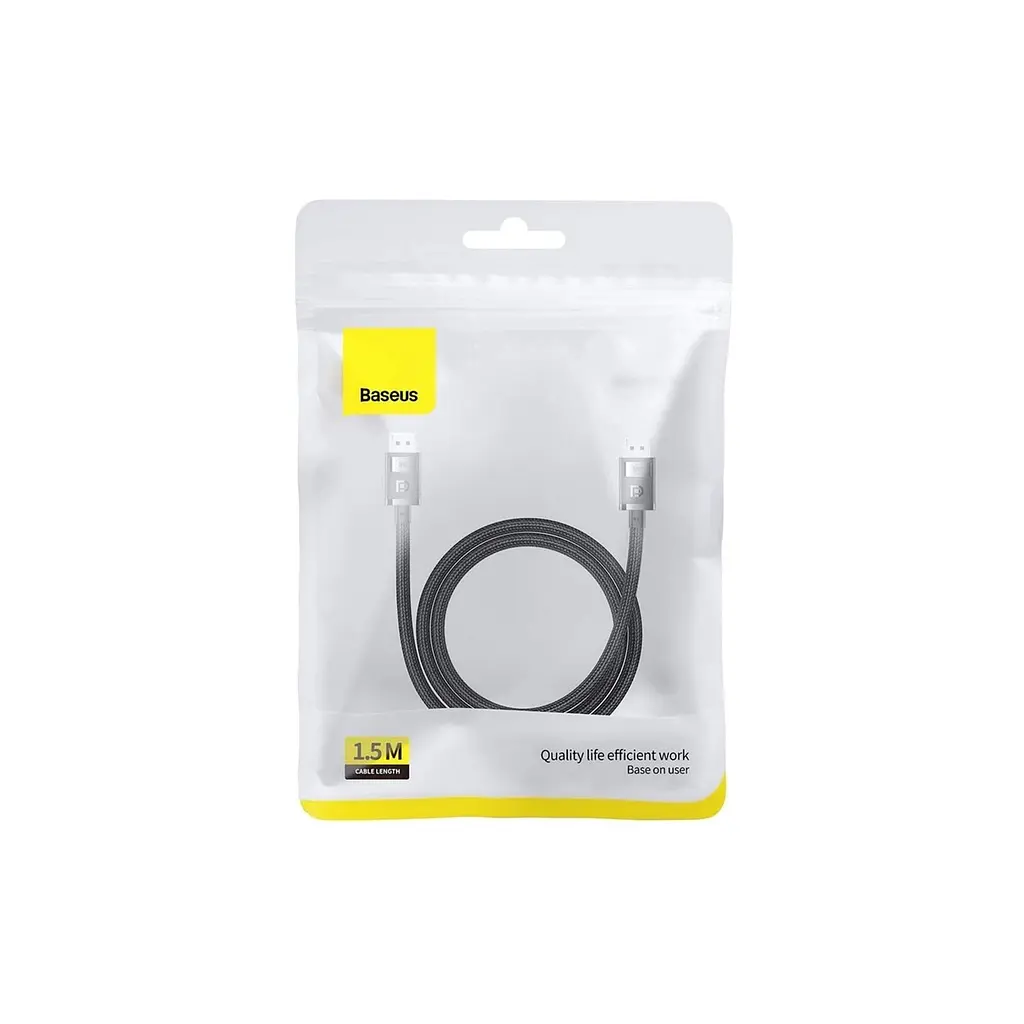 Кабель мультимедійний DisplayPort M to DisplayPort M 1.5m 8K Baseus (B00633706111-01) - фото 7