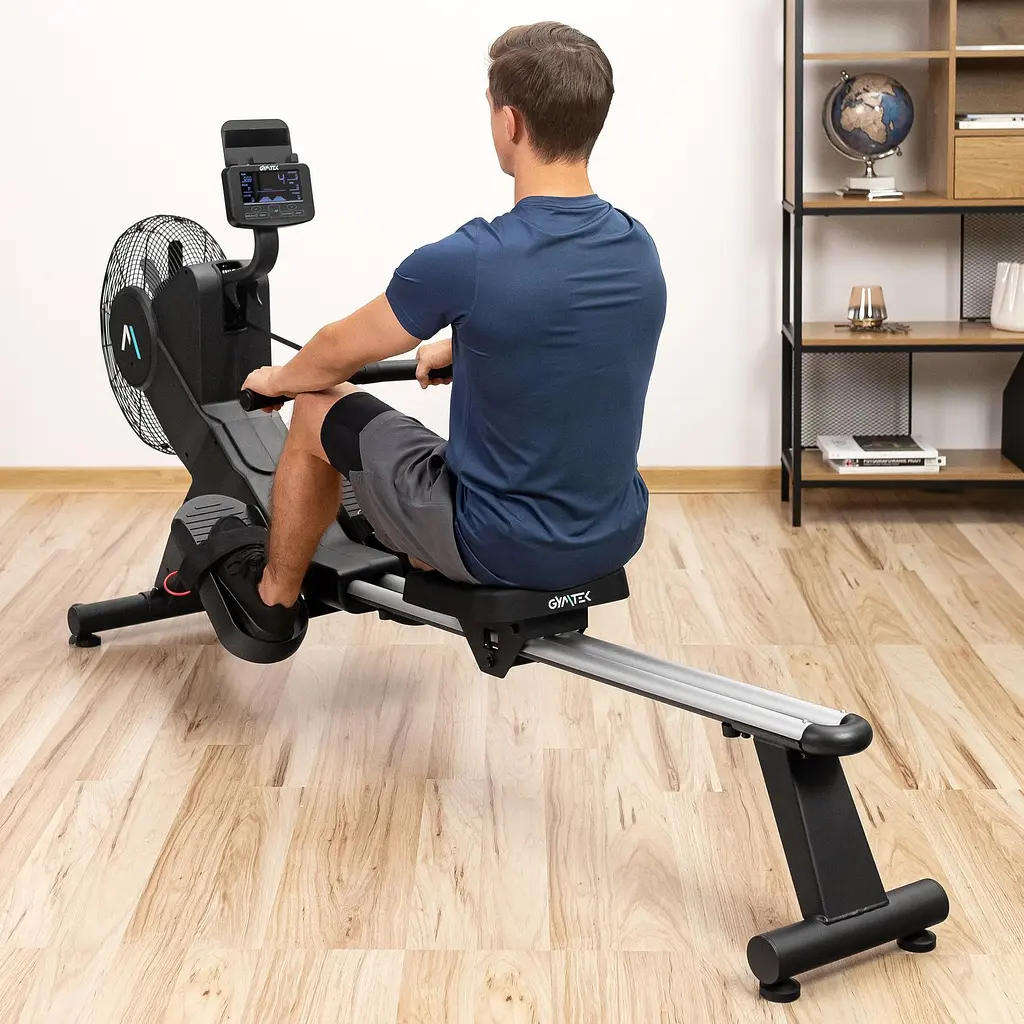 Гребний тренажер Gymtek XR2000 електромагнітний з аеродинамічним навантаженням - фото 8