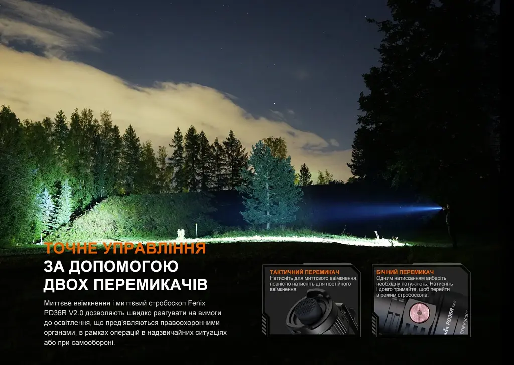 Ліхтар Fenix PD36R V2.0 (PD36RV20) - фото 7