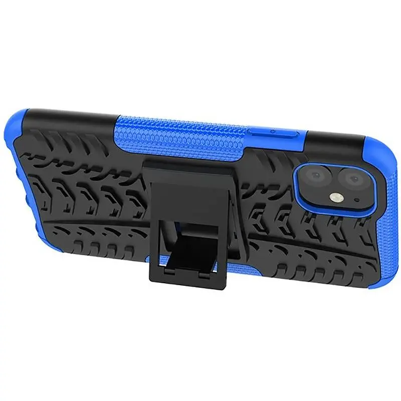 Чохол-накладка Toto Dazzle Kickstand 2 in 1 Case Apple iPhone 11 Blue - фото 4