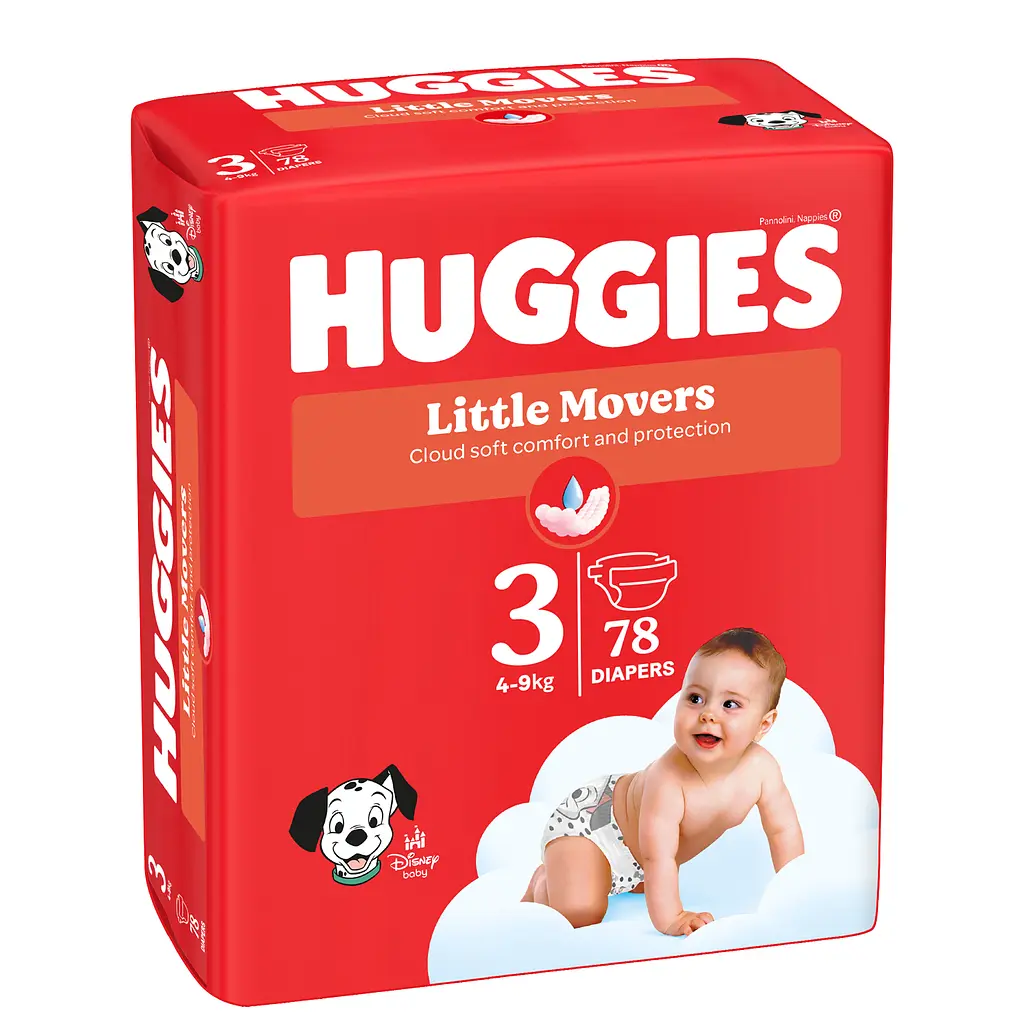 Підгузки Huggies Little Movers 3 (4-9 кг) 78 шт. - фото 2