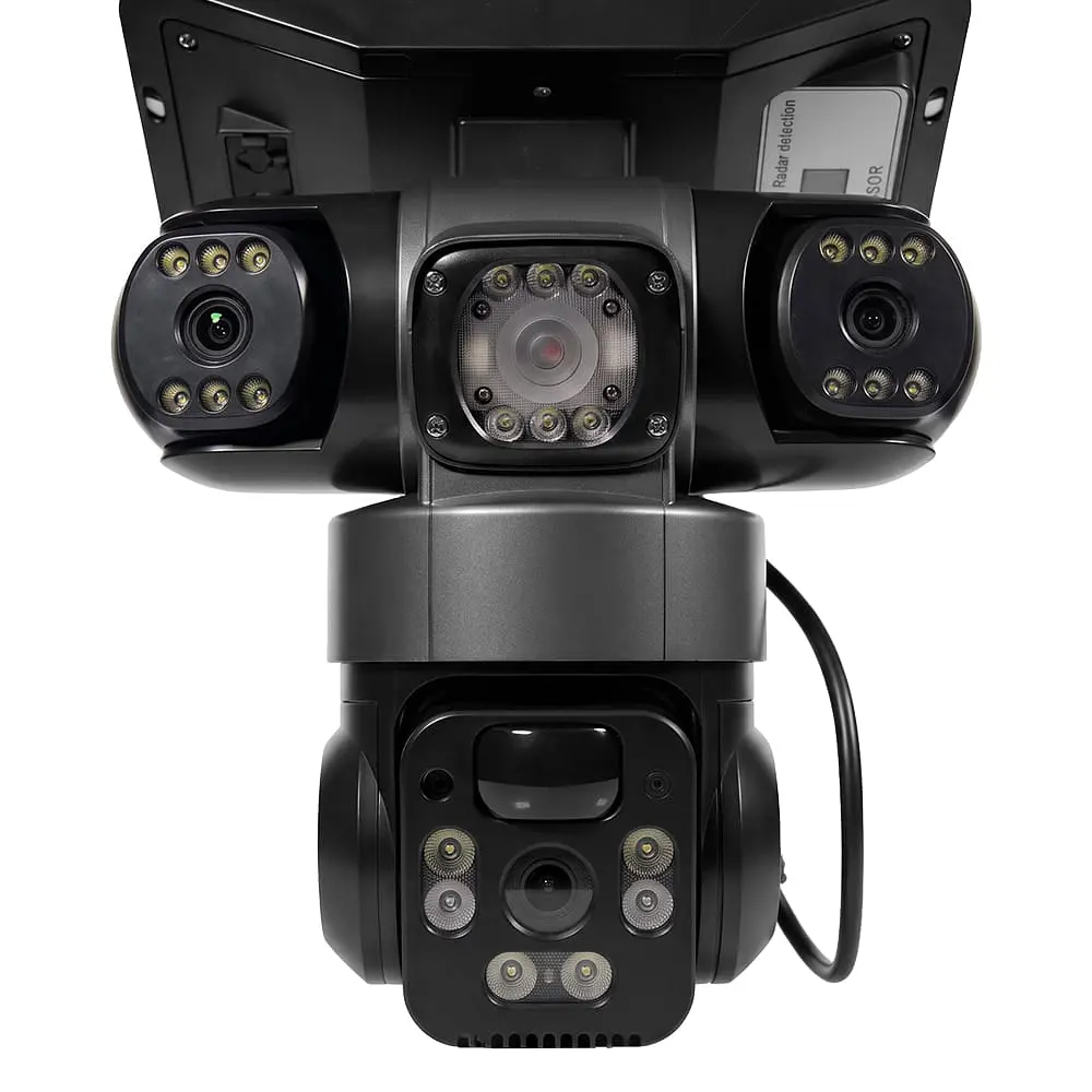 IP PTZ-відеокамера автономна з 4G, прожектором та сонячною панеллю 3Mp+3Mp+3Mp Light Vision VLC-1223IGL/3C (Lamp+Solar) f=4mm, на акумуляторних батареях (75-00358) - фото 3