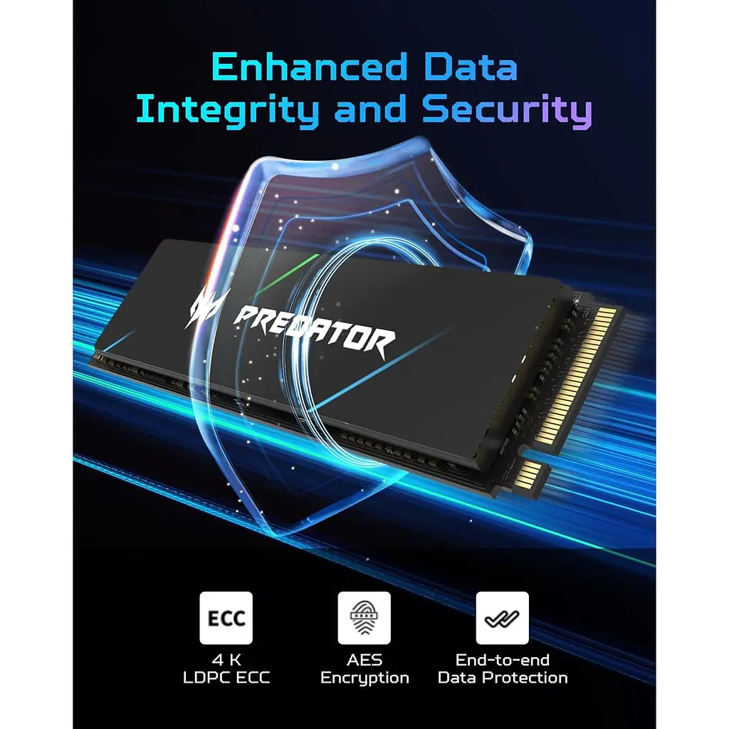 Накопичувач SSD Acer Predator m.2 NVMe 512GB GM7000 PCI Express 4.0 x4 (BL.9BWWR.104) - фото 3