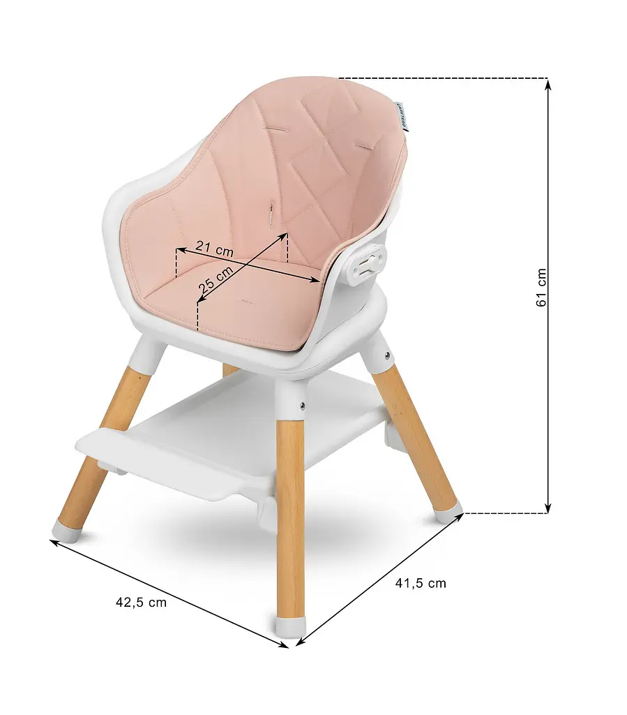 Стульчик для кормления Caretero Bravo Pink - фото 5