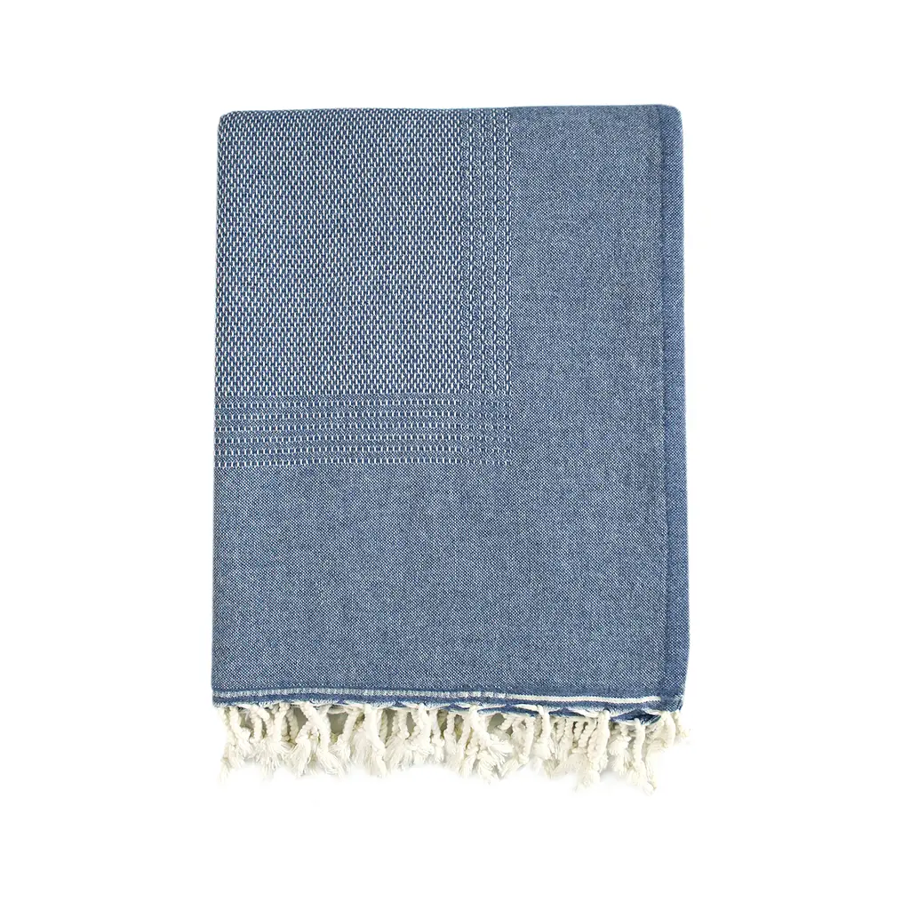 Плед-накидка Barine - Tan Throw denim синій 125x180 - фото 2