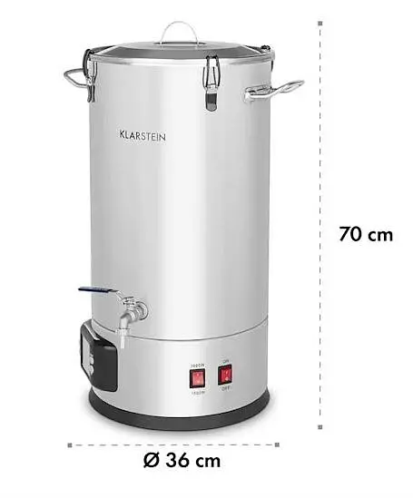 Пивоварня побутова Klarstein Maischfest 35 л 1500/3000W (10033340) - фото 3