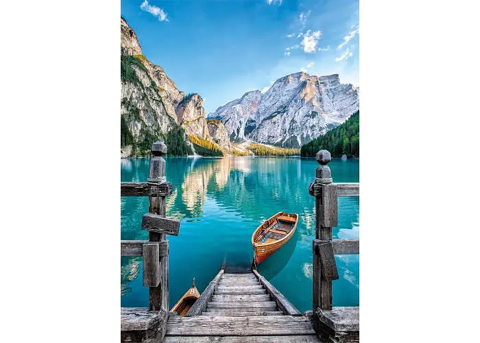 Пазл Clementoni High Quality Collection: Озеро, яке зачаровує, озеро Браєс, Італія (High Quality Collection - Landscape Lake of Braies Puzzle - 500 pcs.), 500 ел. (35538) - фото 2