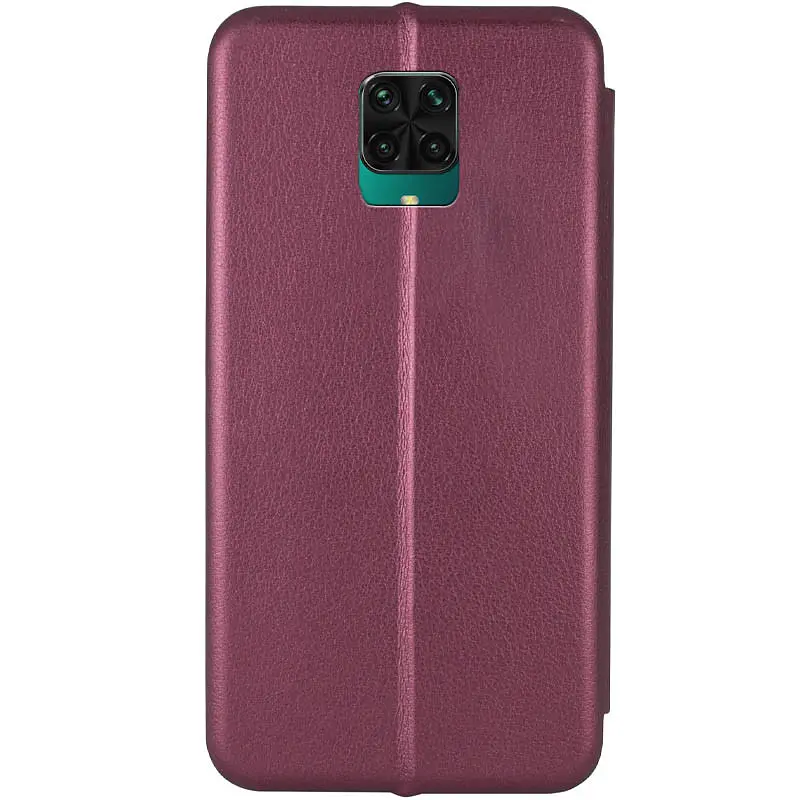 Шкіряний чохол-книжка Classy для Xiaomi Redmi Note 9s / Note 9 Pro / Note 9 Pro Max Бордовий - фото 2