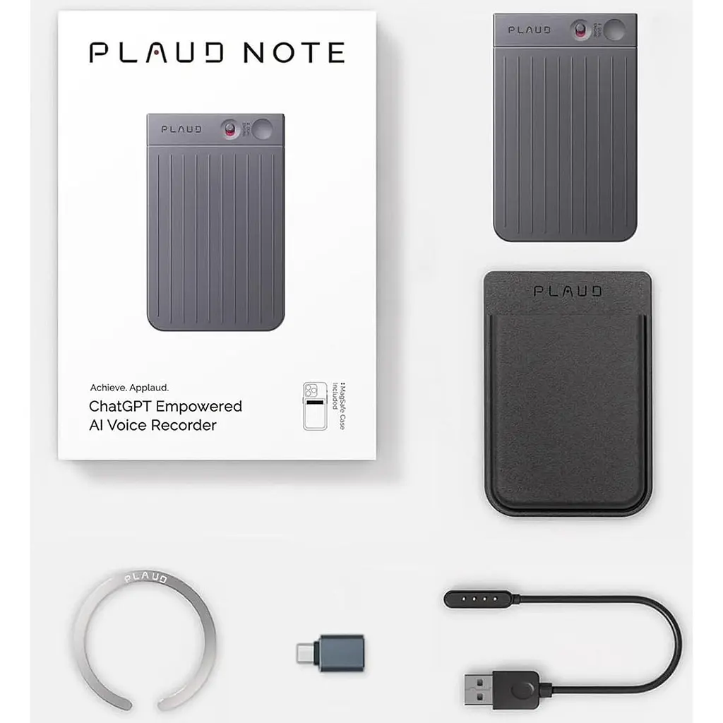 Диктофон Plaud Note ChatGPT Empowered AI Voice Recorder Black [112025] - фото 7