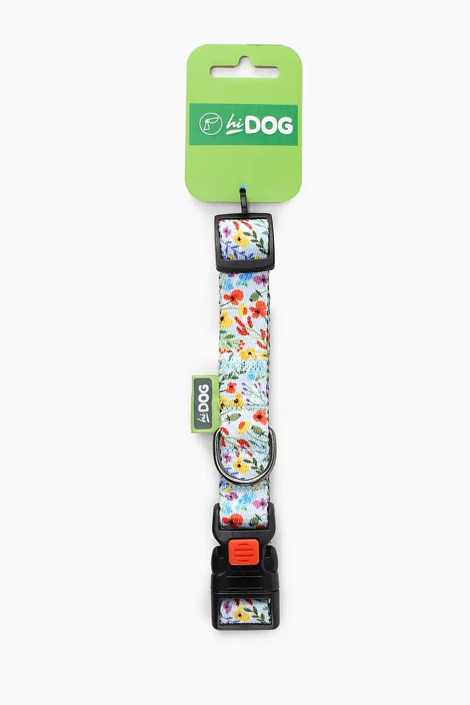 Нашийник ТМ HIDOG Flowers blue, розмір L (ширина 25мм (35-45см)) (2100102283016A)(SN) shop (2100102283016) - фото 4