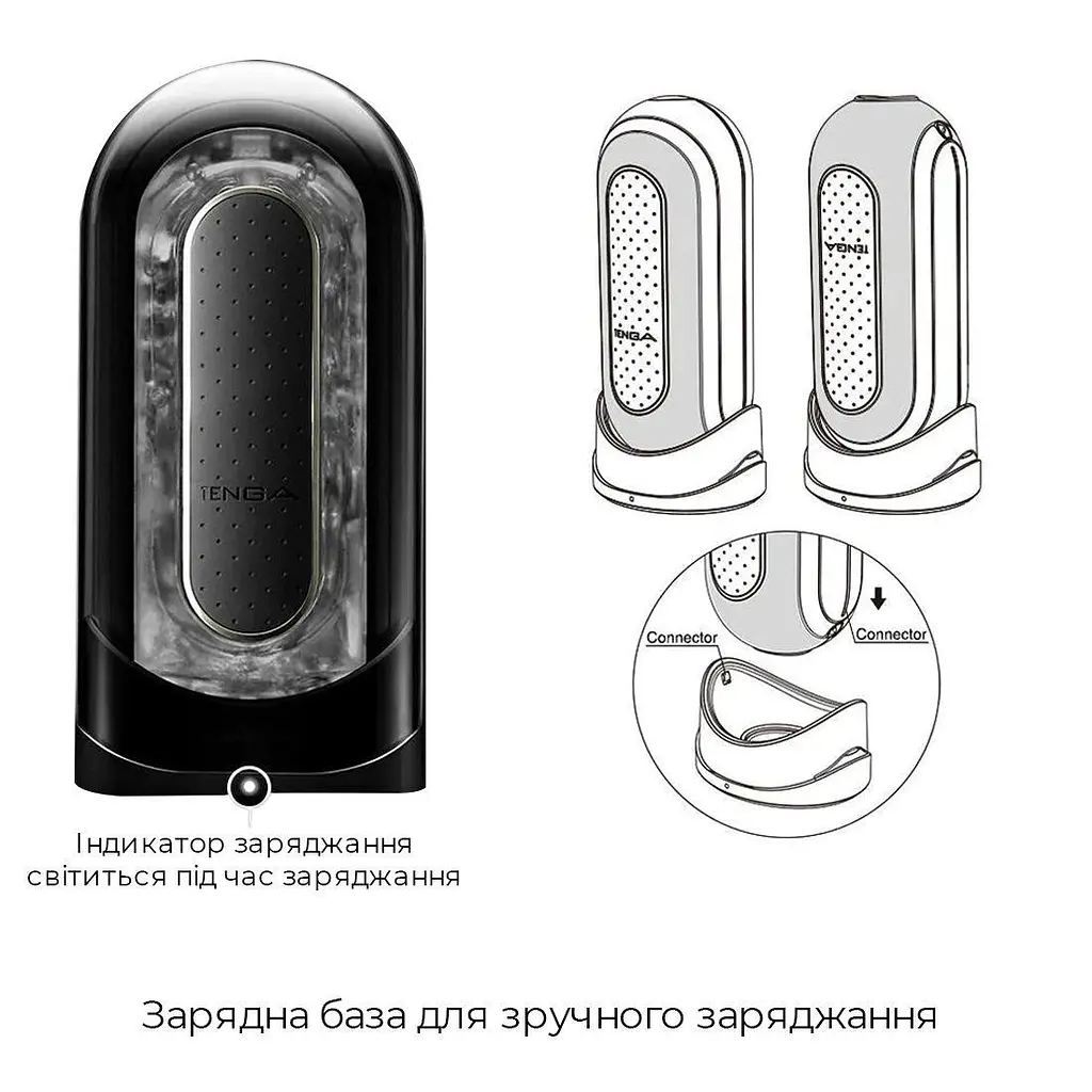 Вибромастурбатор Tenga Flip Zero Electronic Vibration Black, изменяемая интенсивность, раскладной - фото 7