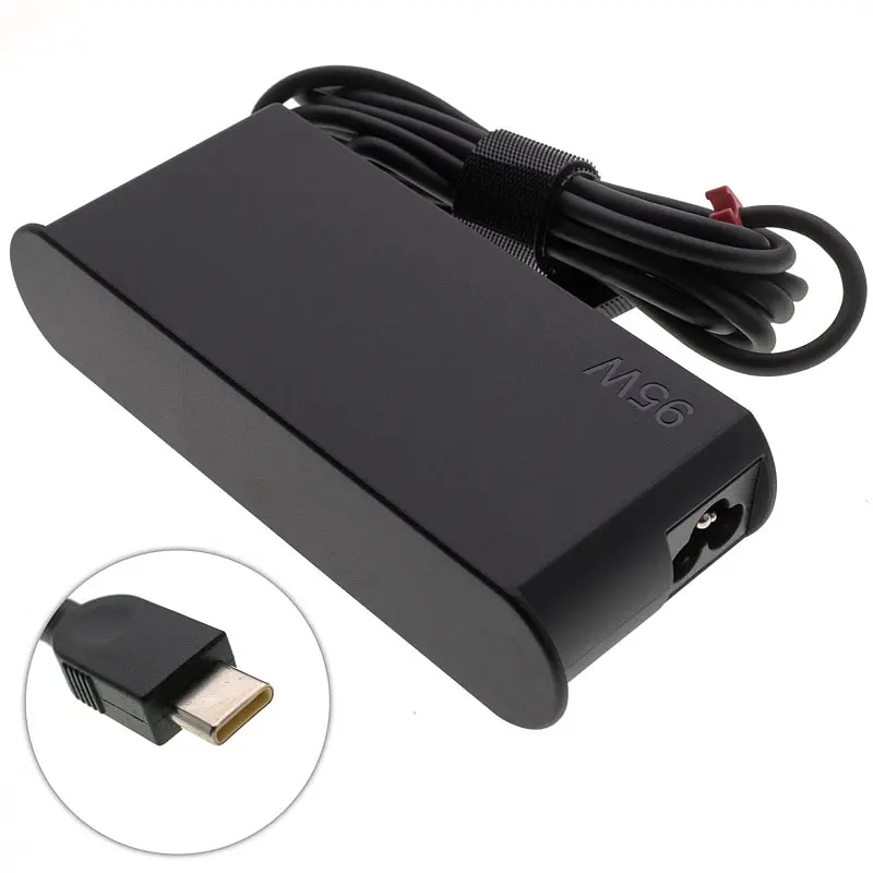 Блок живлення для ноутбука Lenovo USB-C 95W (20V, 15V, 9V, 5V), USB3.1/Type-C/USB-C, Black (02DL134) - фото 2