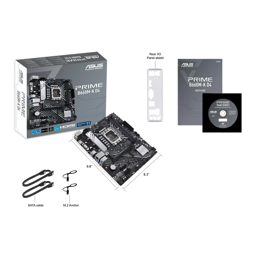 Материнська плата Asus B660M-K D4 Prime LGA 1700 (PRIME B660M-K D4) - фото 4