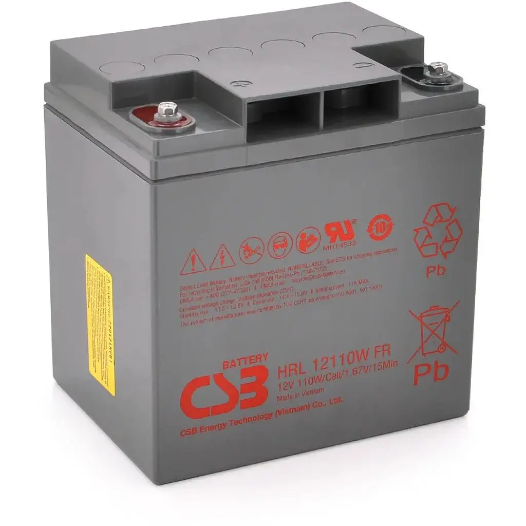 Аккумуляторная батарея CSB HRL12110WFR, 12V 28Ah (166х125х175мм) Q2/72 (Вьетнам) - фото 1