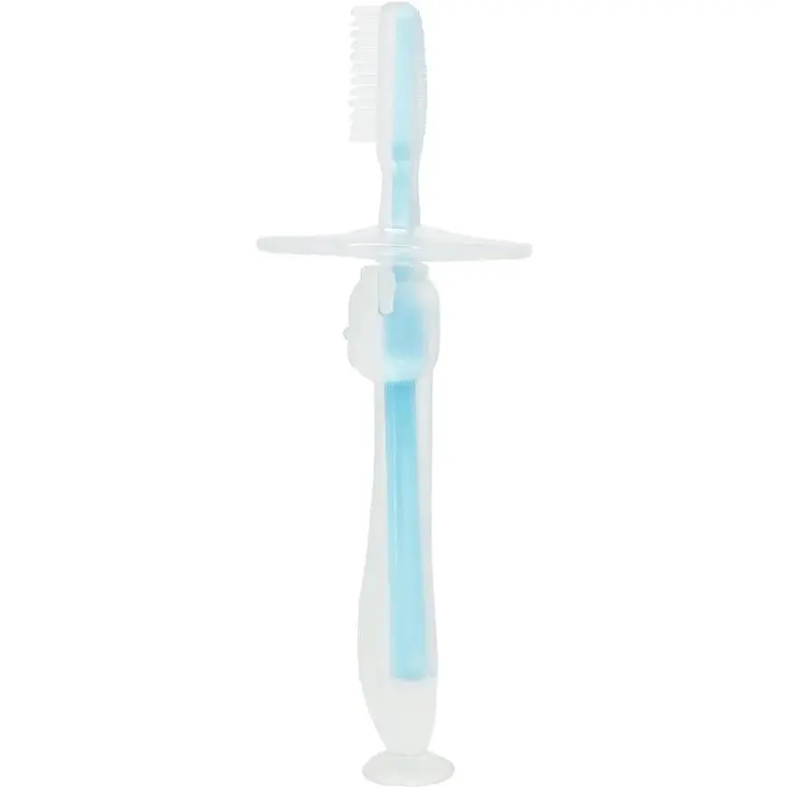 Зубная щетка MegaZayka Mumlove с ограничителем MGZ-0707 Blue - фото 2