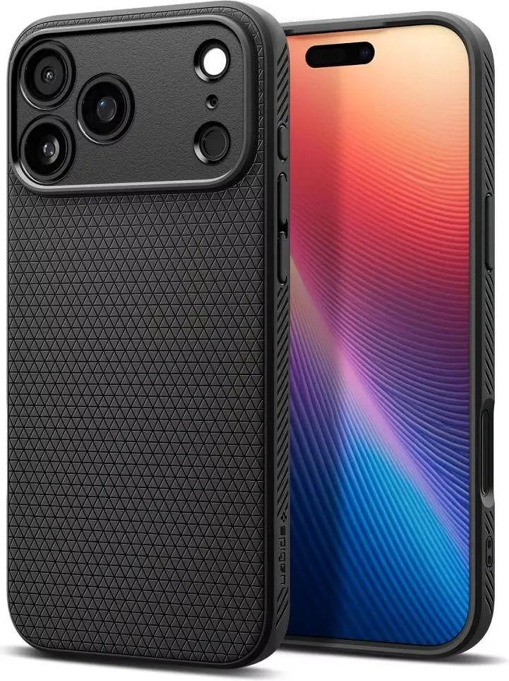 Чохол Spigen для iPhone 17 Pro, Liquid Air, Matte Black teh0019361 - фото 4