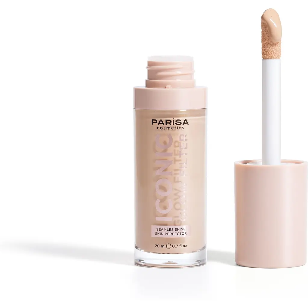 Тональное основание-флюид Parisa Iconic Glow Filter с эффектом сияния 20 мл тон № 603 Peachy fair  - фото 3