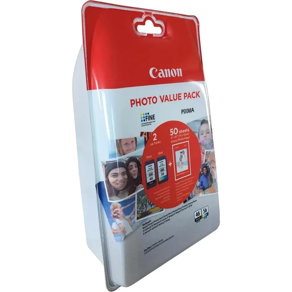 Комплект картриджів Canon PG-46 + CL-56, 15 мл + 12.6 мл (9059B003) - фото 2