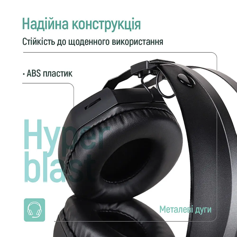 Гарнітура СolorWay Hyperblast RGB Чорний (CW-HPG05BK) - фото 7
