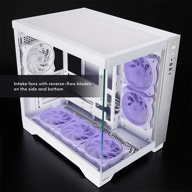 Корпус Chieftec VISIO GM-30W-TG-OP ATX, без БЖ, White - фото 5