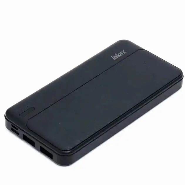 Зовнішній акумулятор Power Bank на 20000 мА·год  INKAX PB-02A зарядний пристрій 2xUSB + Type-C + Micro USB - фото 3