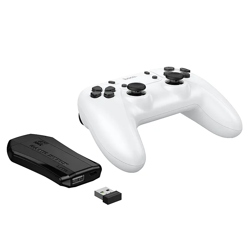 Ігрова приставка + 2 джойстики HOCO GA31 Collection game box+two wireless gamepads set White (6942007672122) - фото 5