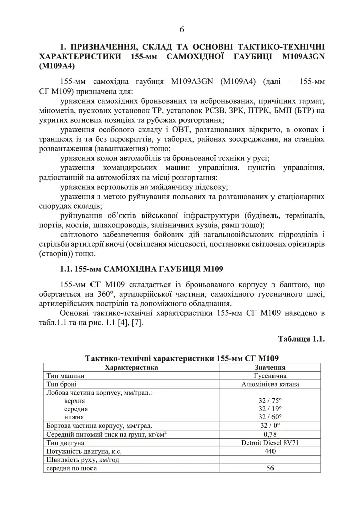 155-мм самохідна гаубиця М109A3GN (М109A4). Методичний посібник - фото 5