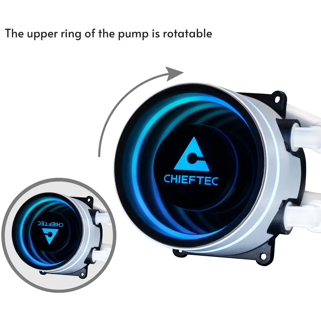 Система водяного охолодження Chieftec Iceberg 240 ARGB БІЛИЙ - фото 5