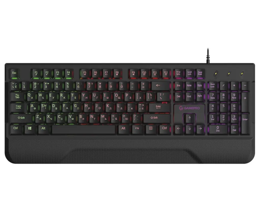 Клавіатура ігрова GamePro GPGK-398 Headshot USB RGB Black - фото 2
