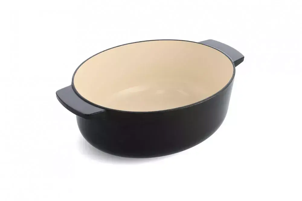 Гусятниця чавунна з кришкою KitchenAid 30 см 5,6 л чорна (CC006064-001) - фото 2