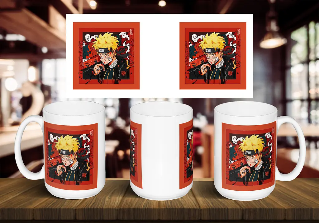 Чашка "Naruto art" 425, Темно-синя