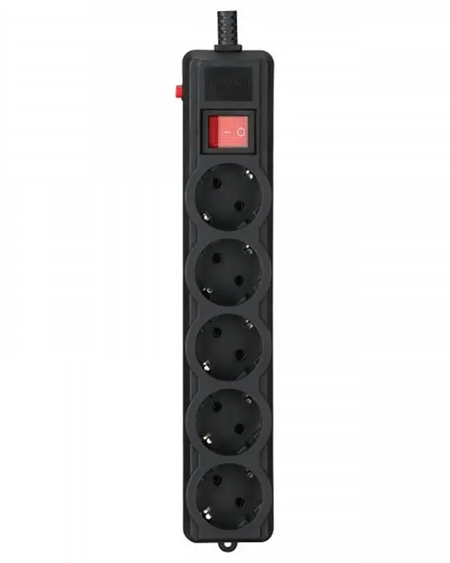 Фільтр живлення Gembird Pro 5 розеток, 3м, чорний (SPG5-G-10B-PRO) - фото 4