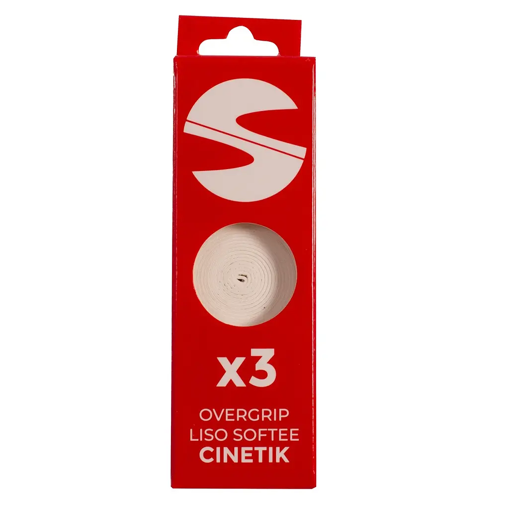 Обмотка ракетки SOFTEE CINETIK гладка біла 3 шт