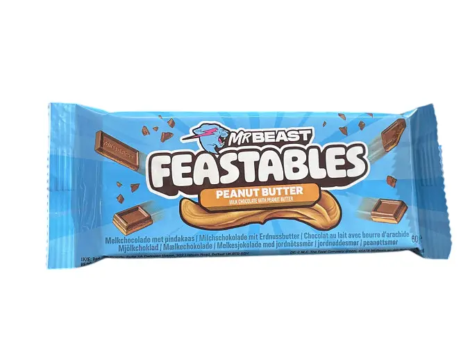 Молочний шоколад MrBeast Feastables Peanut Butter 60 г (1230000168021)
